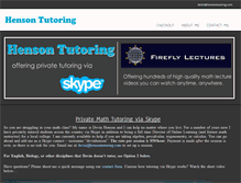 Tablet Screenshot of hensontutoring.com
